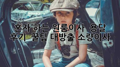 혼자 하는 원룸이사 🚚 용달 후기 & 꿀팁 대방출! #소량이사